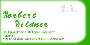 norbert wildner business card